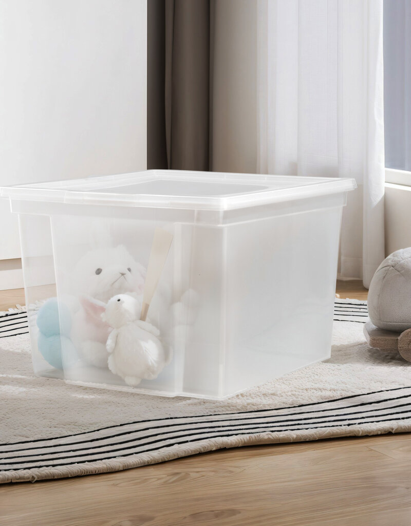 IRIS New Useful Storage Box - 30 liters - set of 6 - USB-M - Transparent