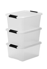 IRIS Top Box - 15 liter - set van 3 - TB-15 - Transparant