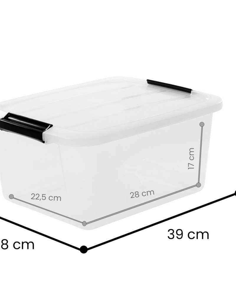 IRIS Top Box - 15 liters - set of 3 - TB-15 - Transparent
