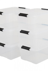 IRIS Top Box - 15 liter - set van 6 - TB-15 - Transparant