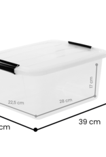 IRIS Top Box - 15 liters - set of 6 - TB-15 - Transparent