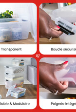 IRIS Top Box - 15 liters - set of 6 - TB-15 - Transparent