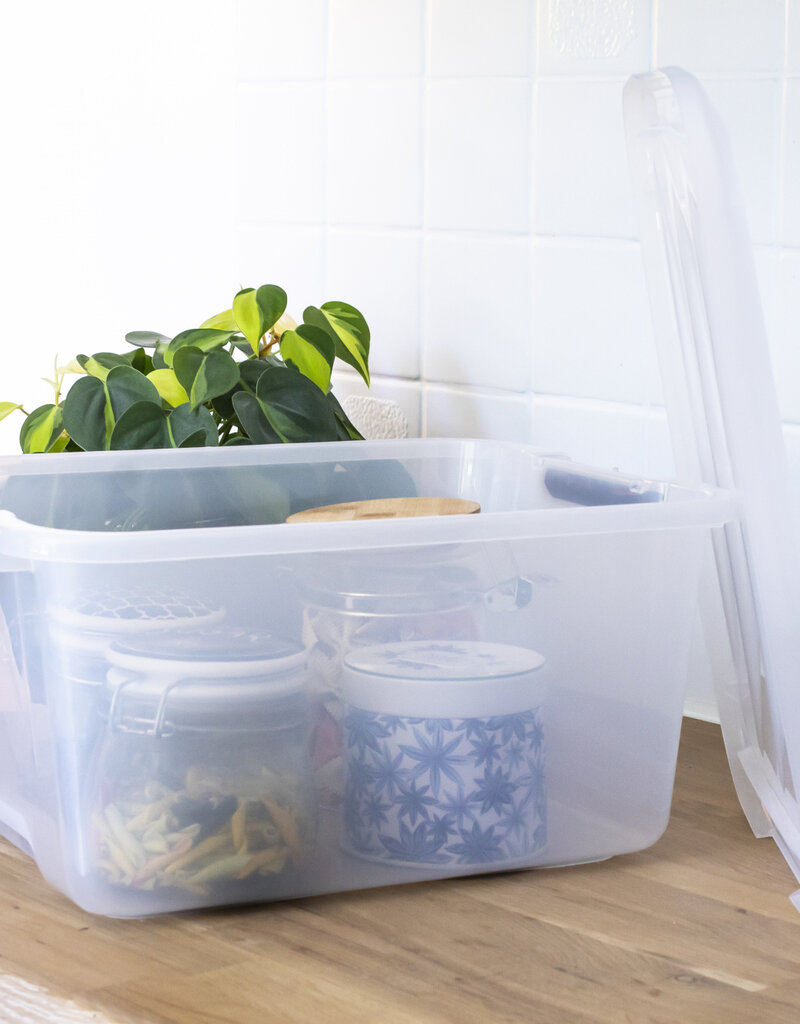 IRIS Top Box - 15 liters - set of 6 - TB-15 - Transparent