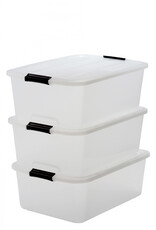 IRIS Top Box - 30 liter - set van 3 - TB-30 - Transparant