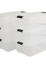 IRIS Top Box - 30 liters - set of 6 - TB-30 - Transparent