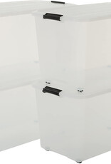 IRIS Rollerbox - 70 liter - set van 4 - TBR-70 - Transparant