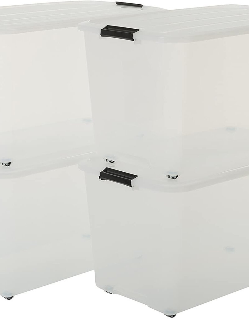 IRIS Rollerbox - 70 liters - set of 4 - TBR-70 - Transparent
