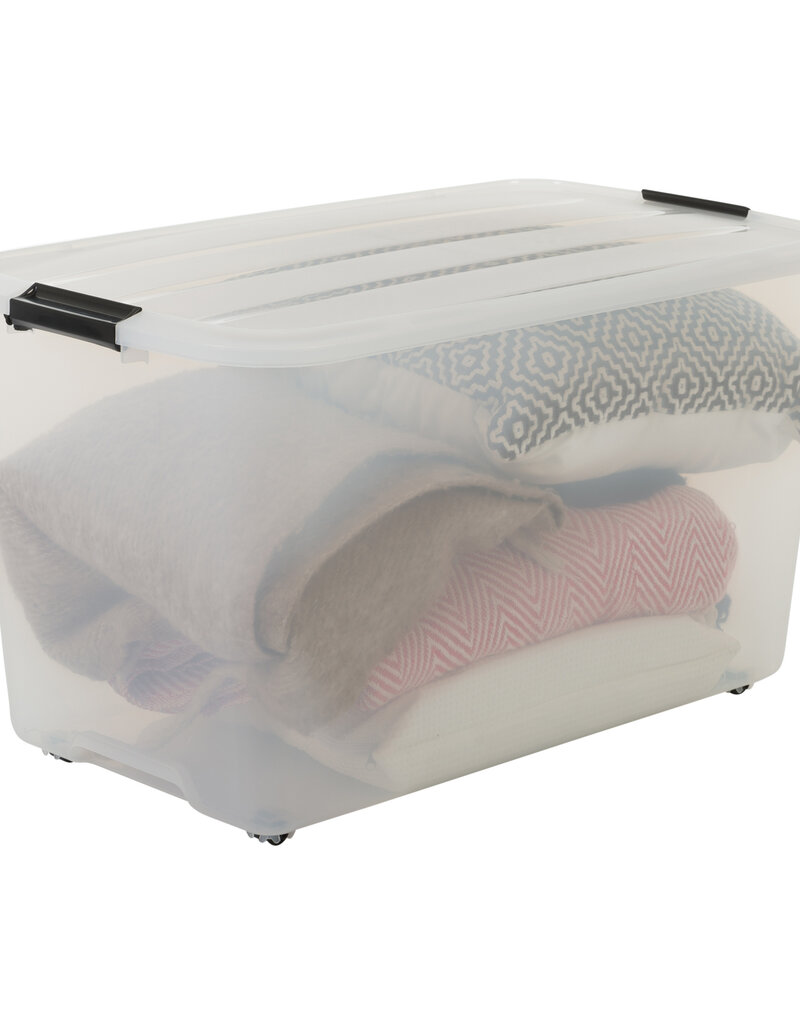 IRIS Rollerbox - 70 liters - set of 4 - TBR-70 - Transparent