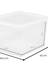 IRIS Useful Storage Box - 30 liters - set of 6 - USB-M - Transparent