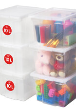 IRIS Useful Storage Box - 10 liters - set of 6 - USB-S - Transparent