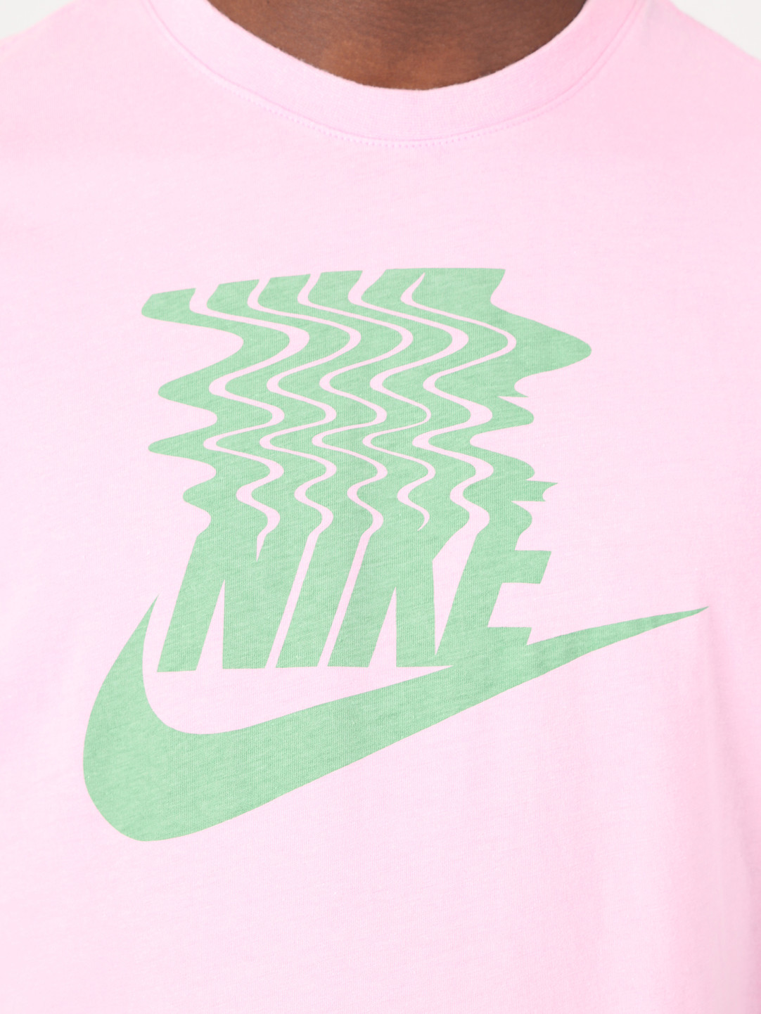 pink and green nike shirt