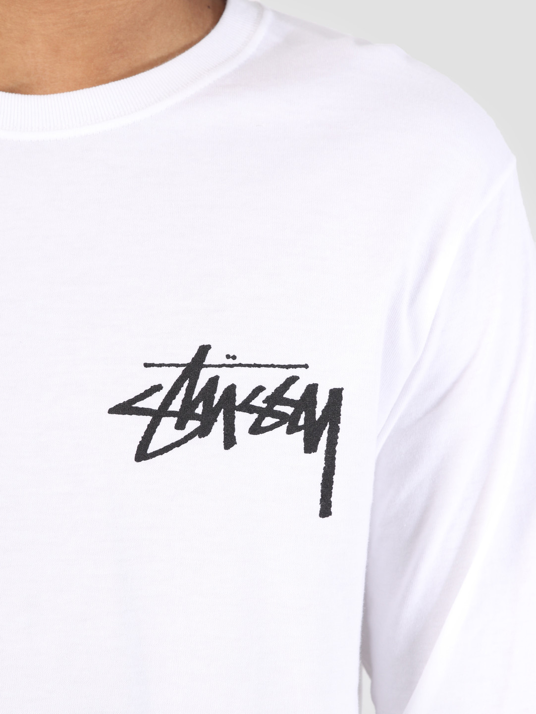 stussy white t shirt