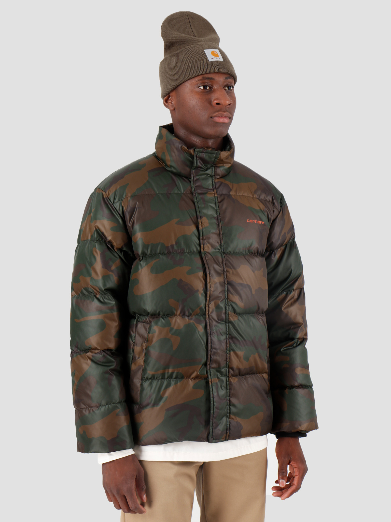 camo carhartt coat