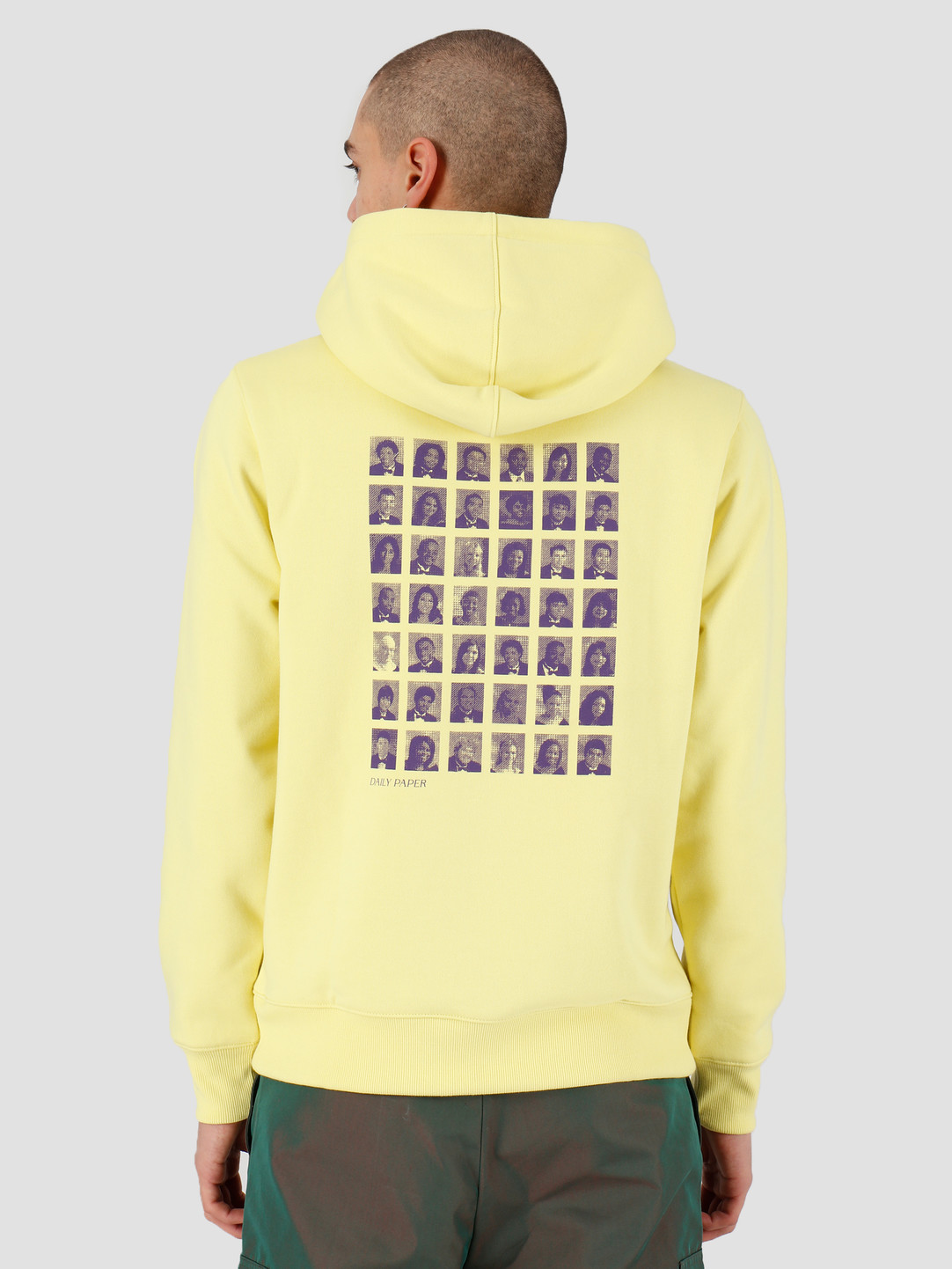 canary yellow sweatshirt