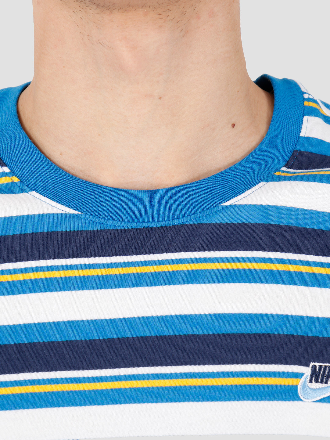 nike blue and yellow shirt