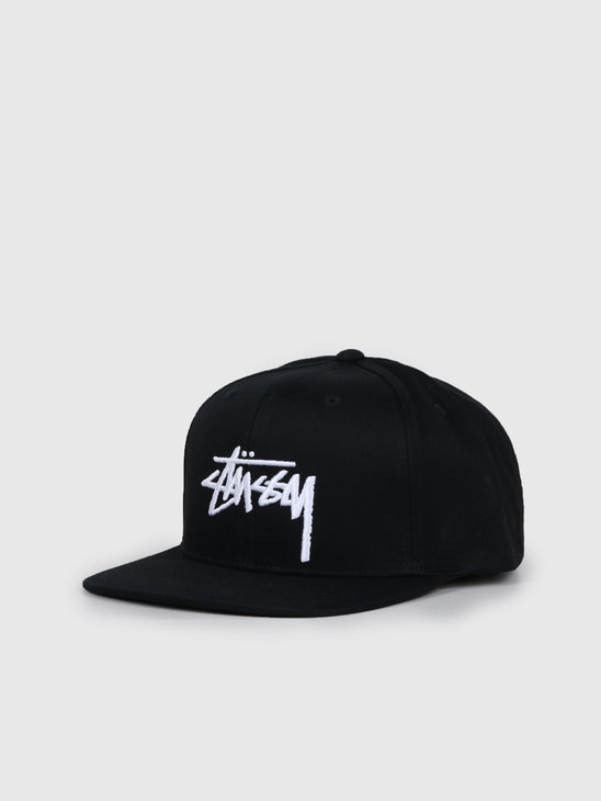 stussy black snapback