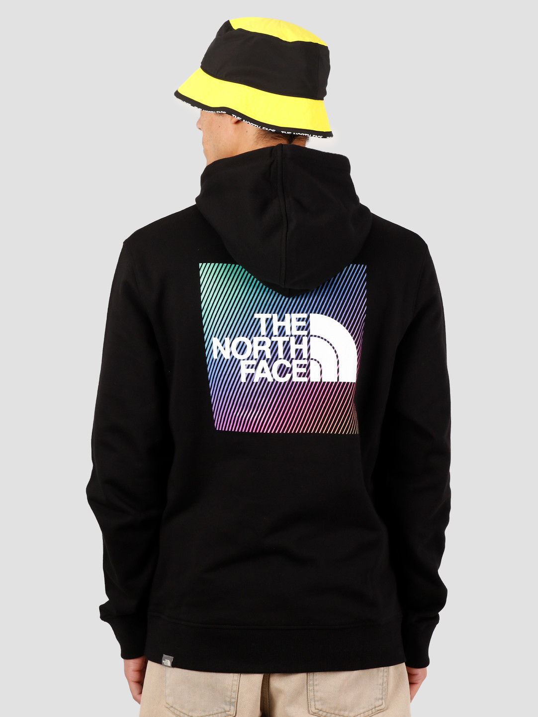 the north face black and white