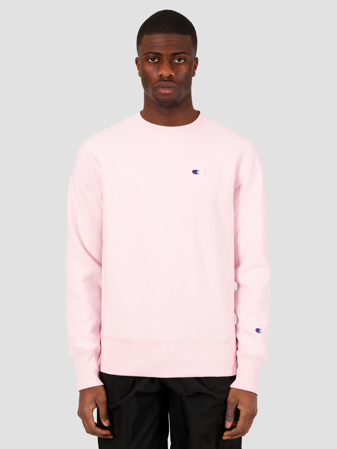 pink champion crewneck