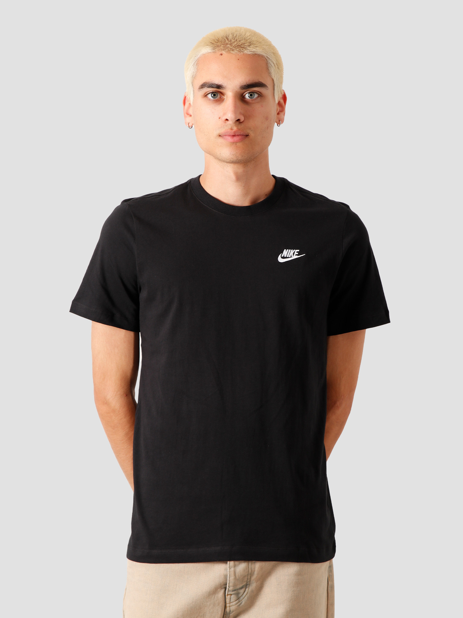 Nike Sportswear T-Shirt Black White Ar4997-013 | FRESHCOTTON