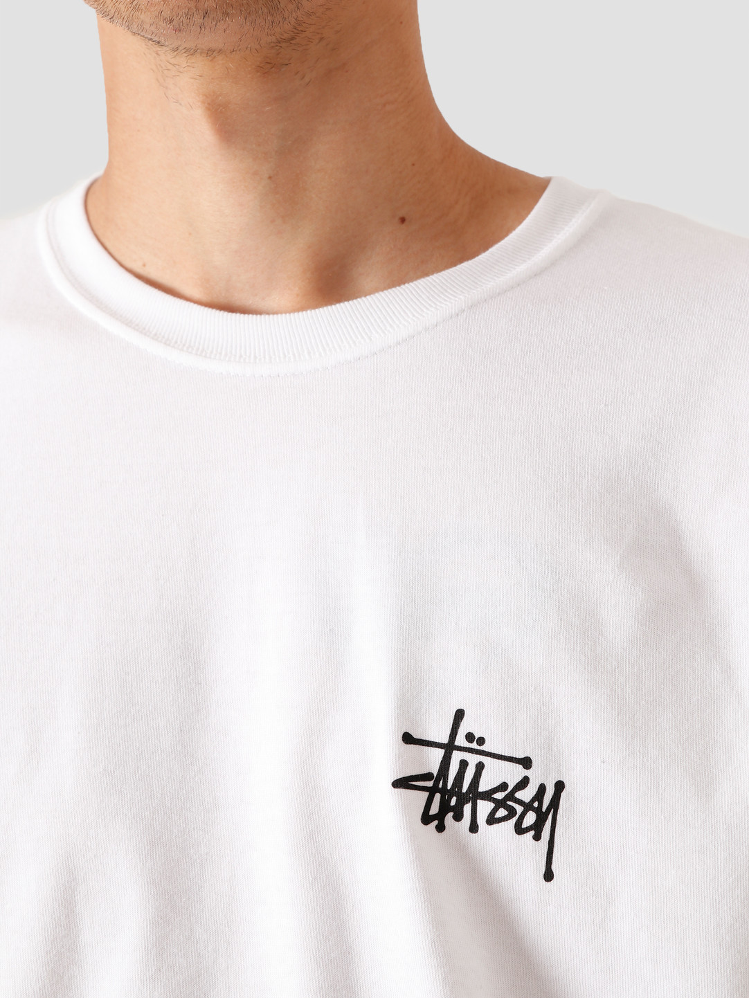 stussy white t shirt