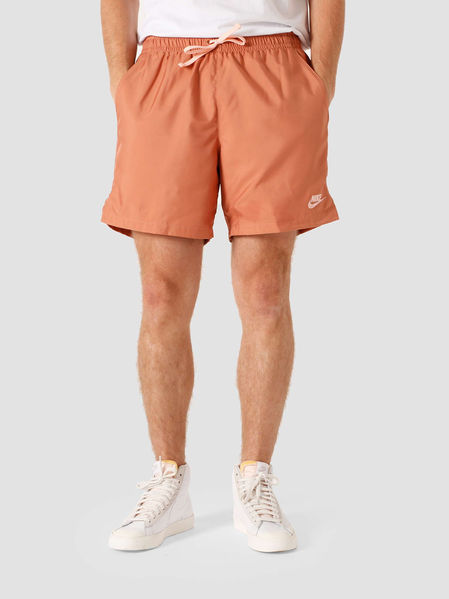 nike woven shorts terra blush