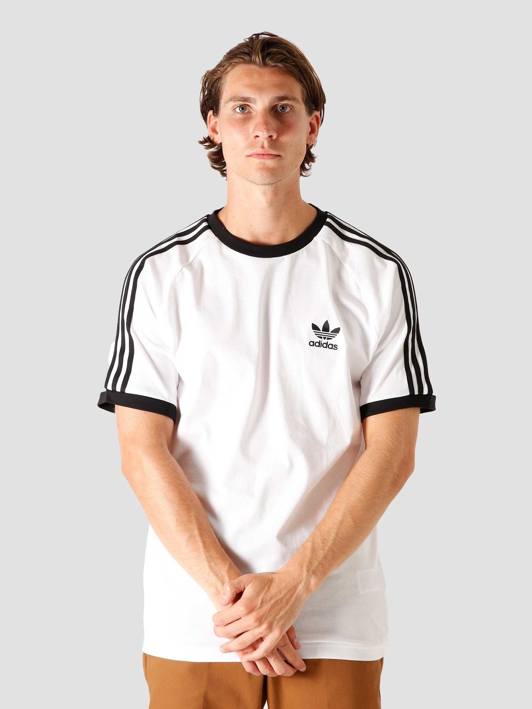 adidas 3-Stripes T-Shirt White CW1203 | FRESHCOTTON