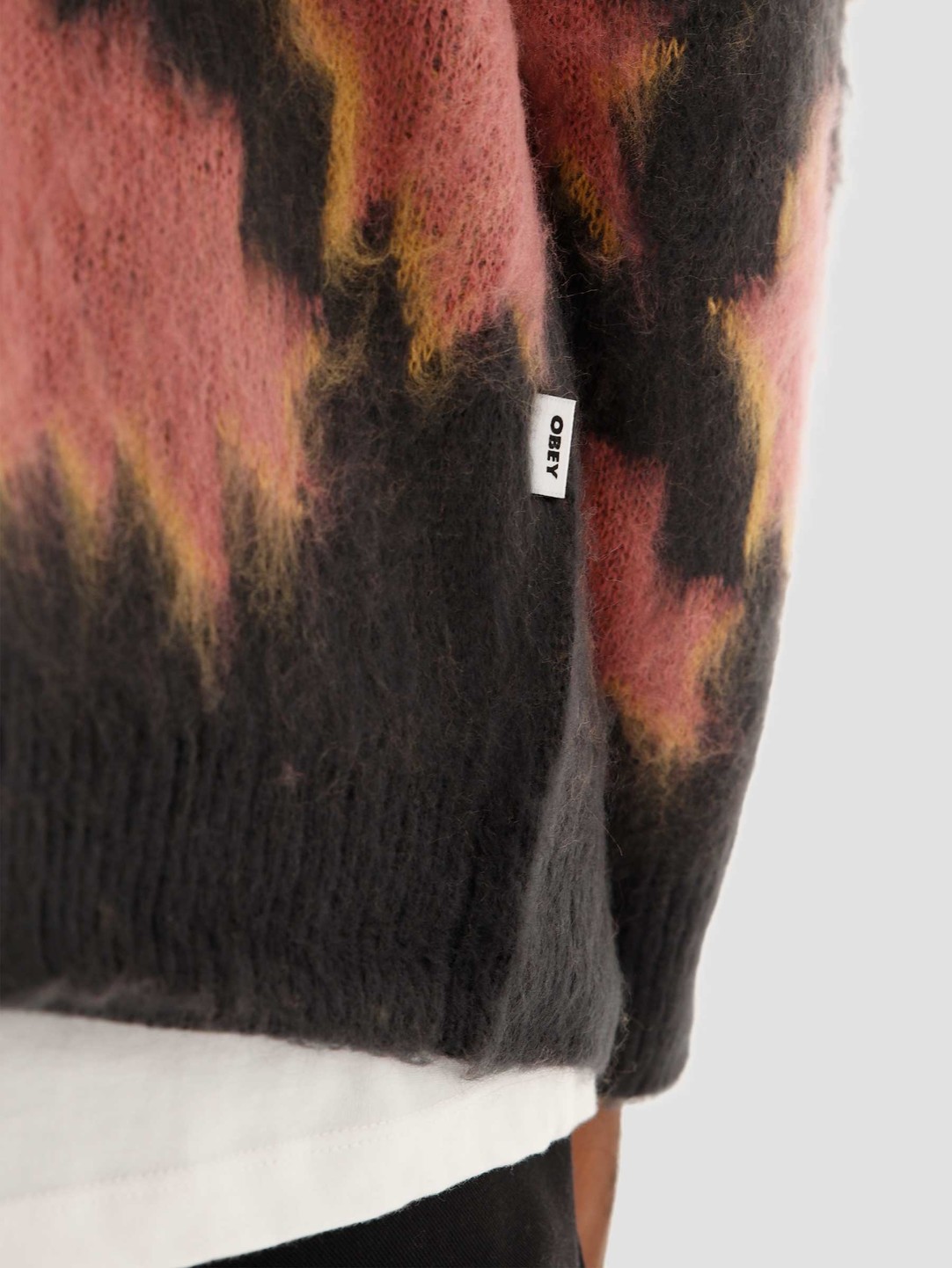 obey crackle cardigan
