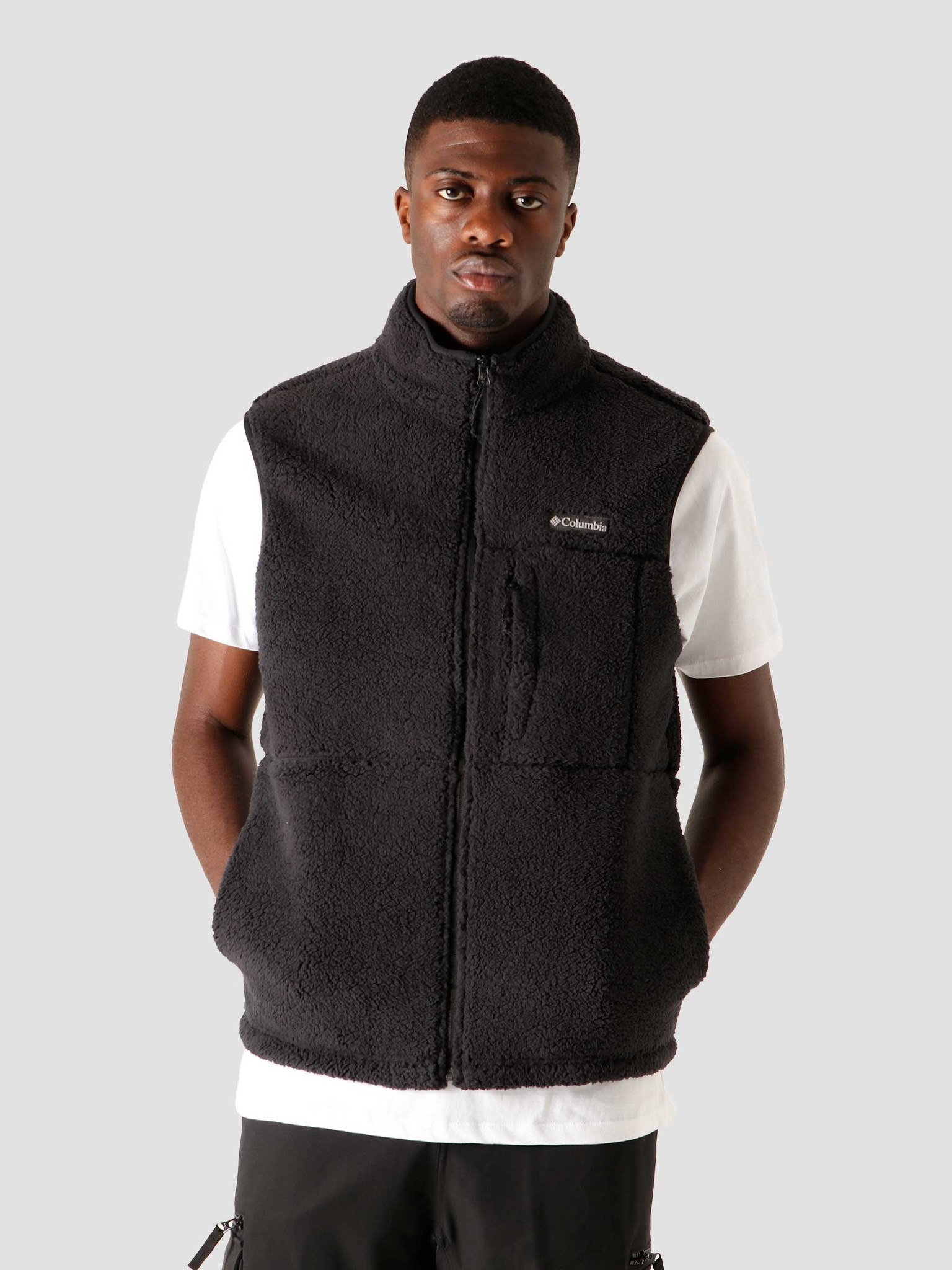black columbia vest