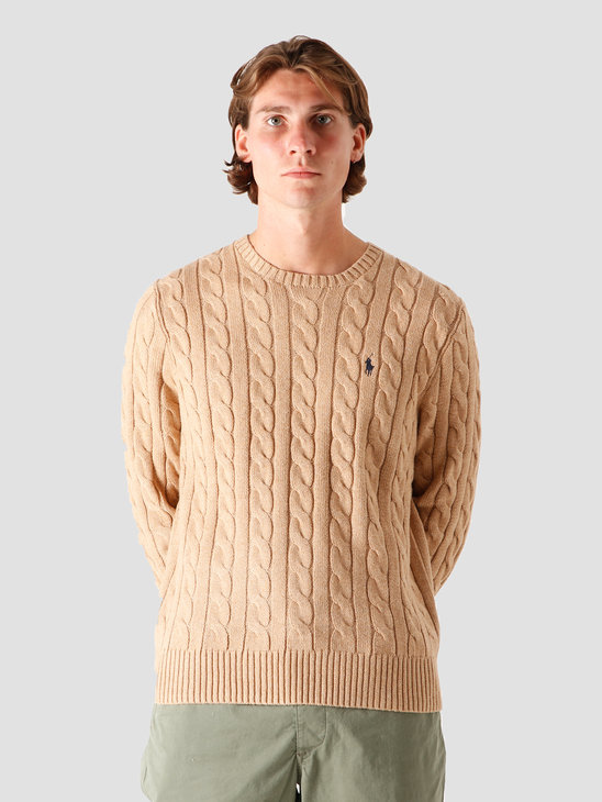 ralph lauren camel cardigan