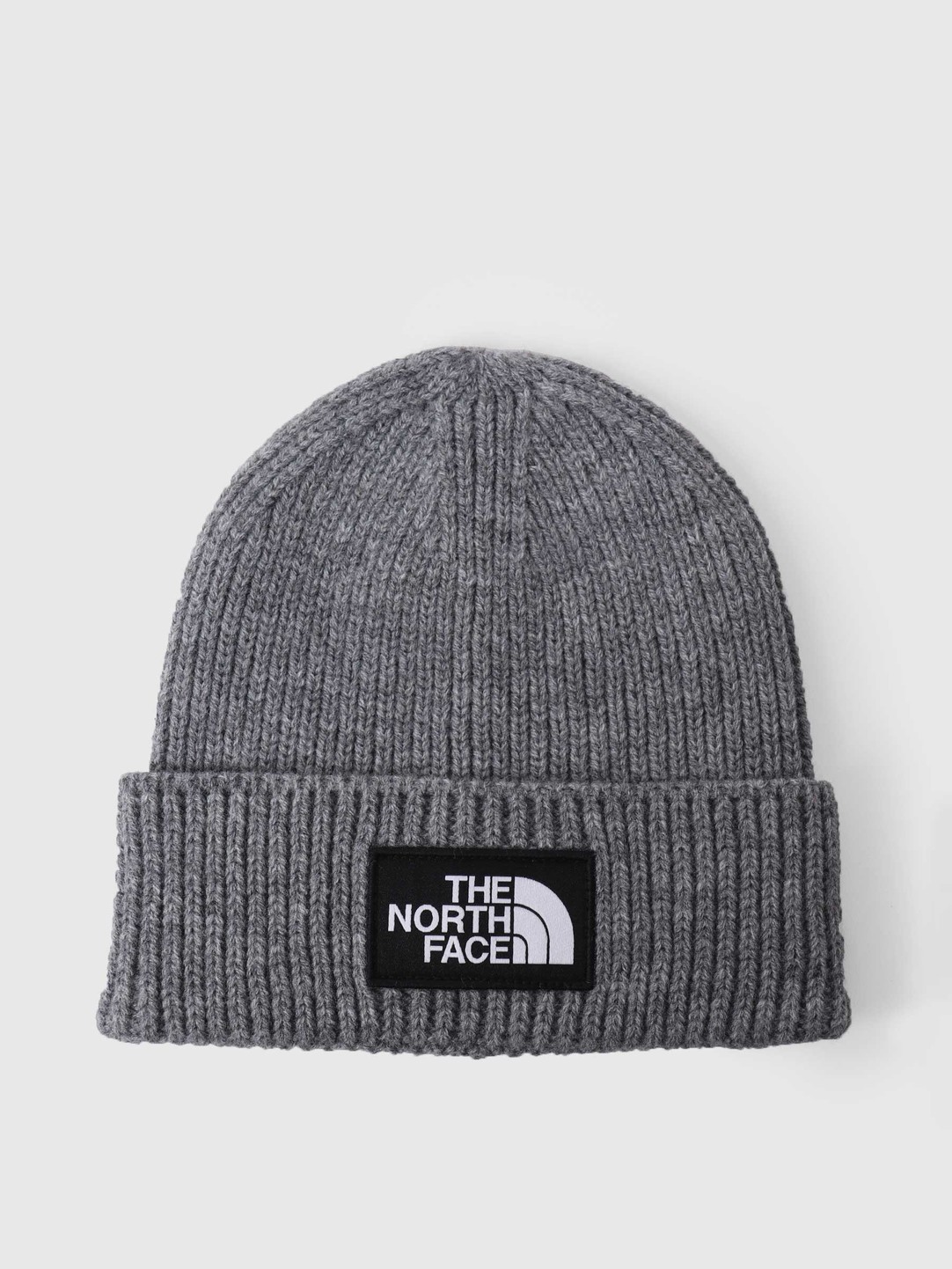 north face beanie grey