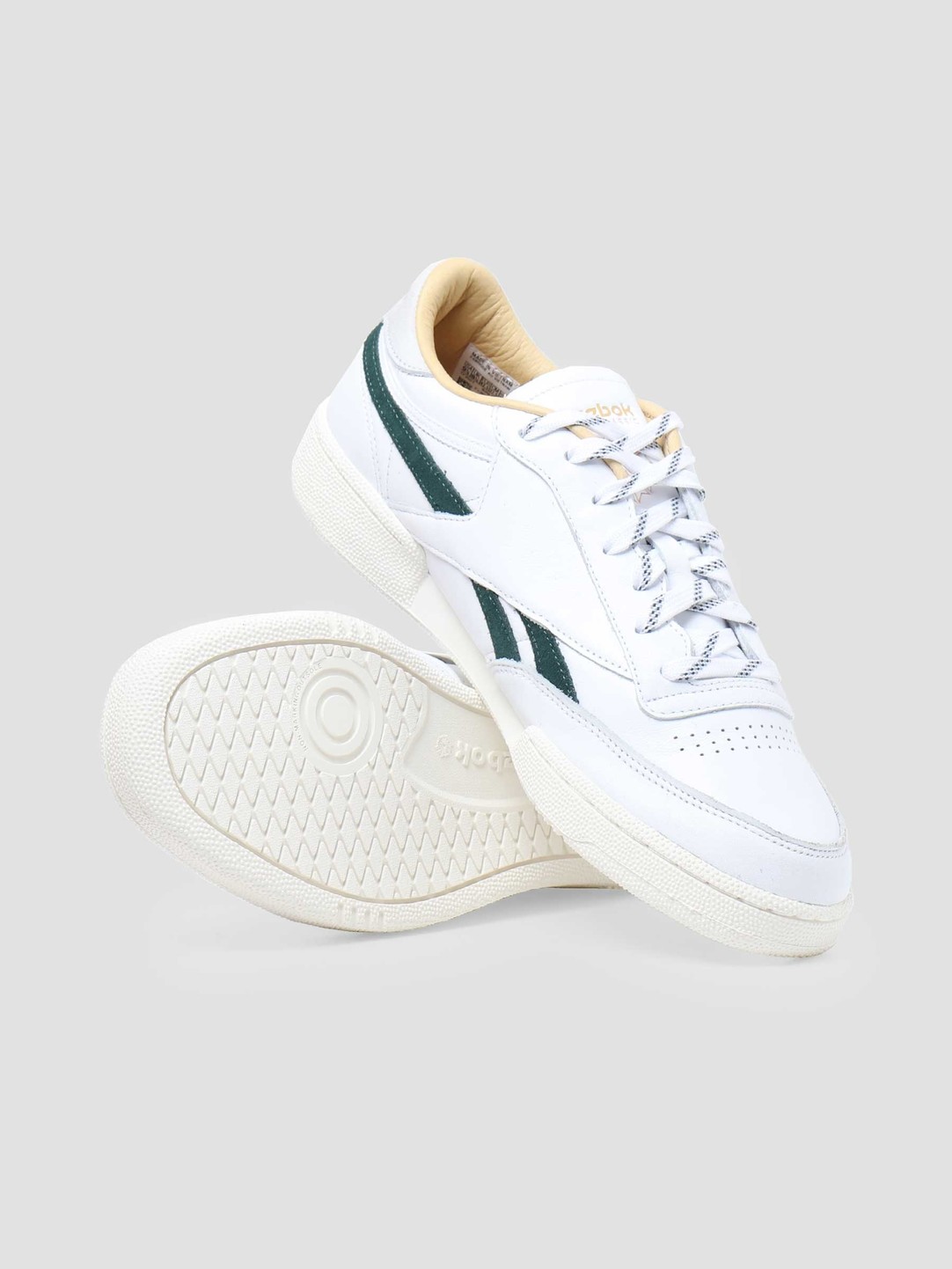 reebok club c revenge white green