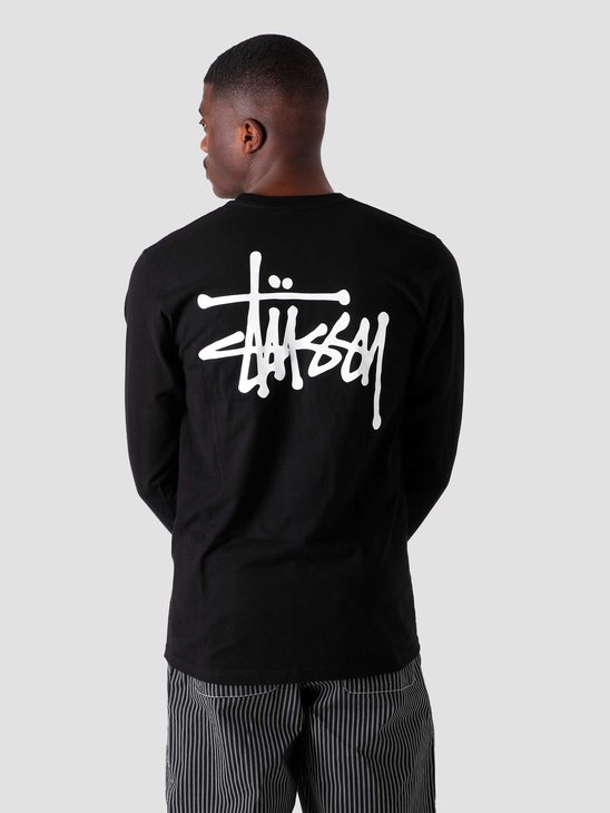 Stussy Basic Stussy Longsleeve T-Shirt Black 1994649-0001