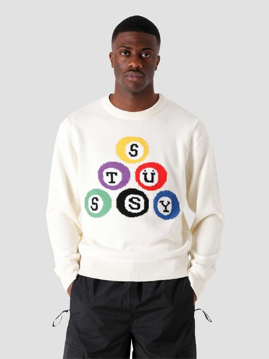 Stussy Billard Sweater Natural 117086-1002