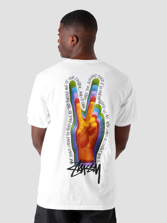 Stussy Peace Sign T-Shirt White 1904662-1201