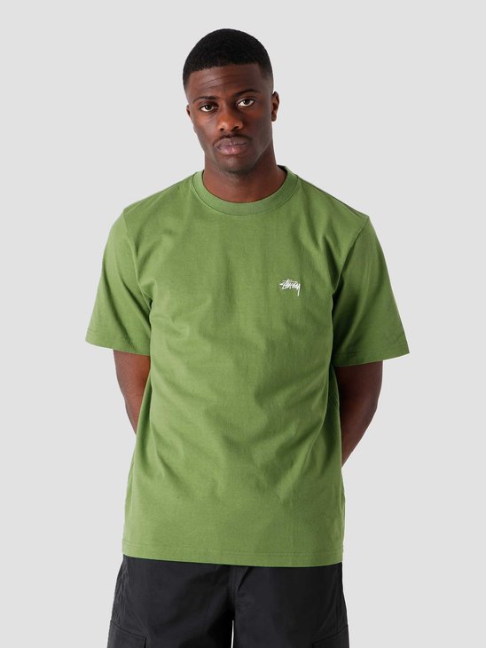 Stussy Stock Logo Crew Green 1140241-0401