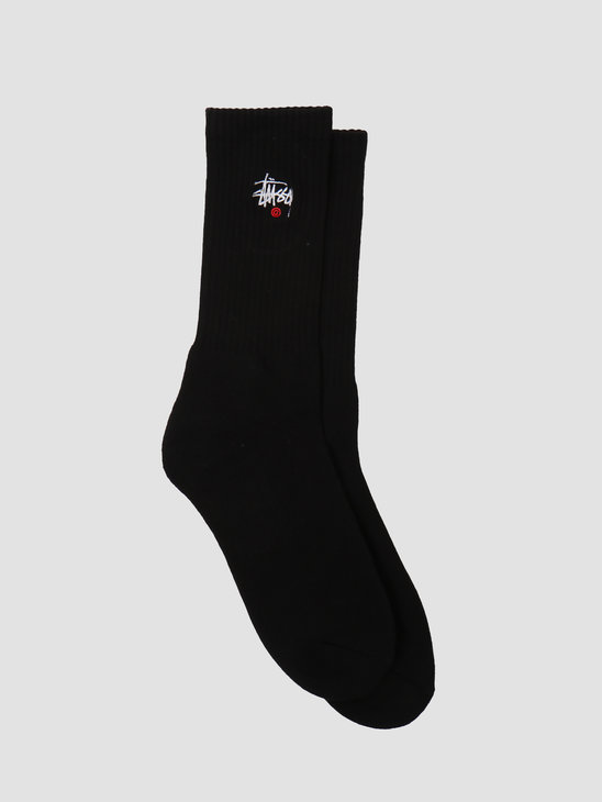 Stussy Basic Logo Crew Socks Black 138713-0001