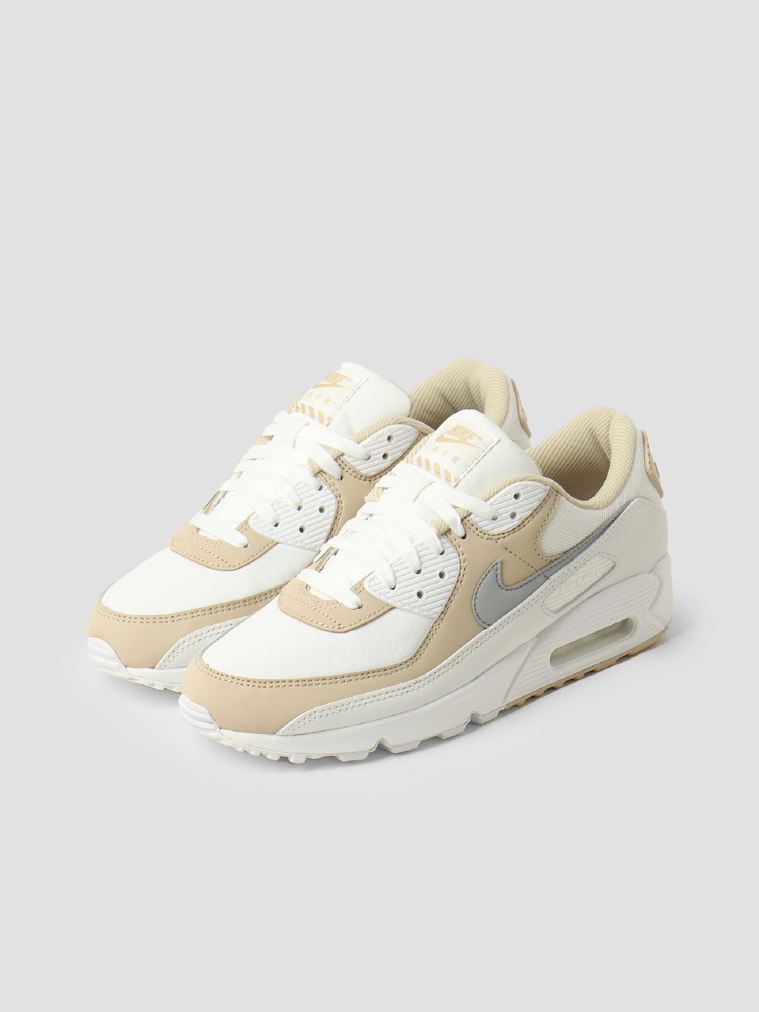 Nike W Air Max 90 Summit White Wolf Grey Rattan White DH5719 100 | FRESHCOTTON