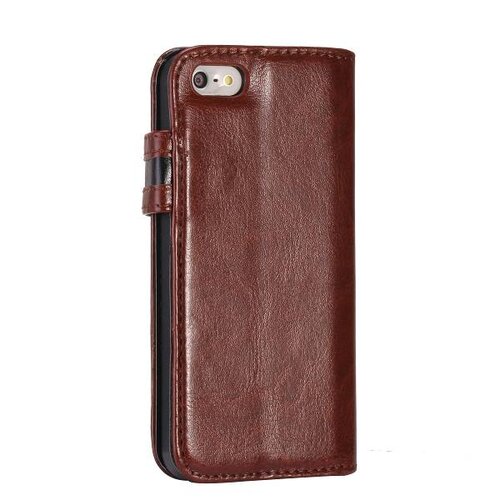 Crazy Horse crazy horse stand lederen case iphone 5 5s bruin Crazy Horse crazy horse stand lederen case iphone 5 5s bruin