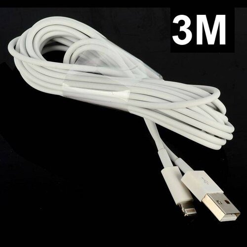 witte 3m 8 pins kabel voor iphone 5 touch 5th nano 7