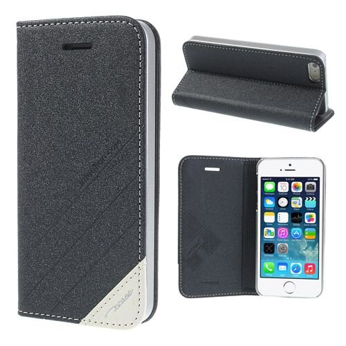ts case pu leren wallet iphone 5 s se zwart