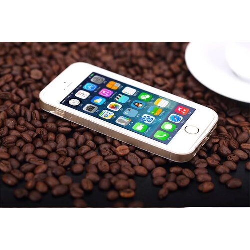 Rock rock pc tpu hybride iphone 5s 5 wit goud