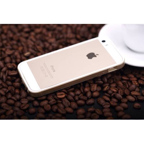 Rock rock pc tpu hybride iphone 5s 5 wit goud