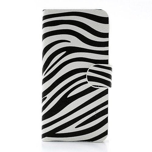 pu leren wallet iphone 5 s se zebra print