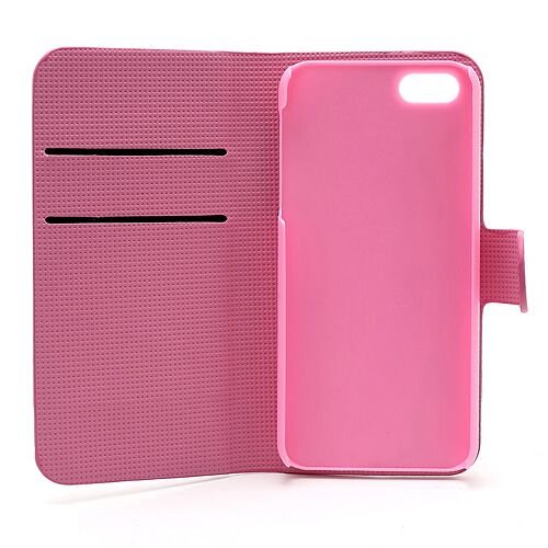 pu leren wallet iphone 5 s se roze bloesem