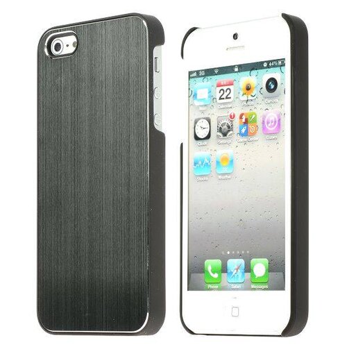 aluminium geborsteld grijze iphone 5 5s case