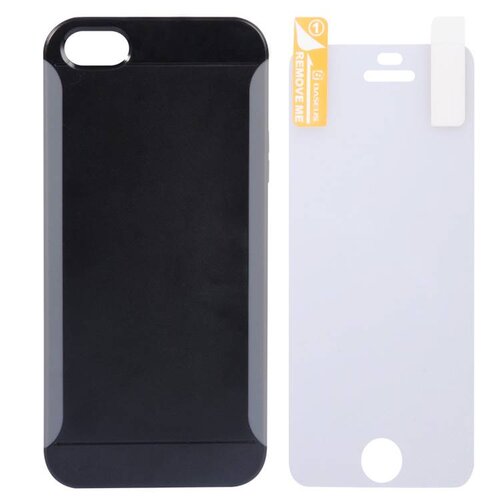 hybride hardcase iphone 5 zwart incl screenprotecor