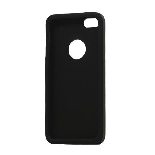 aluminium siliconen case voor de iphone 5 zwart