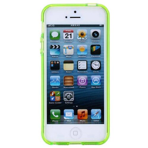 flexibele glanzende transparante tpu case voor iphone 5 5s