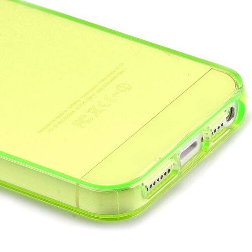 flexibele glanzende transparante tpu case voor iphone 5 5s