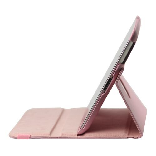 TVC 360 graden draaibare nieuwe ipad 2 3 4 leren case cover roze